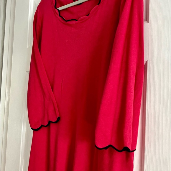 ROZ&ALI Women’s lightweight sweater, Plus Size 3X, like new, fuchsia pink/black - Picture 6 of 15